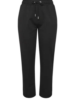 Denim Noir - Pantalon de jogging Yours Curve à taille nouée