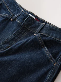 Délavage bleu - Jean denim à jambe large