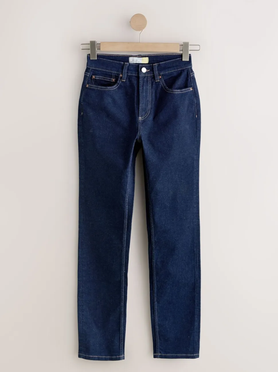 Délavage bleu - Jean extensible ajusté taille milieu