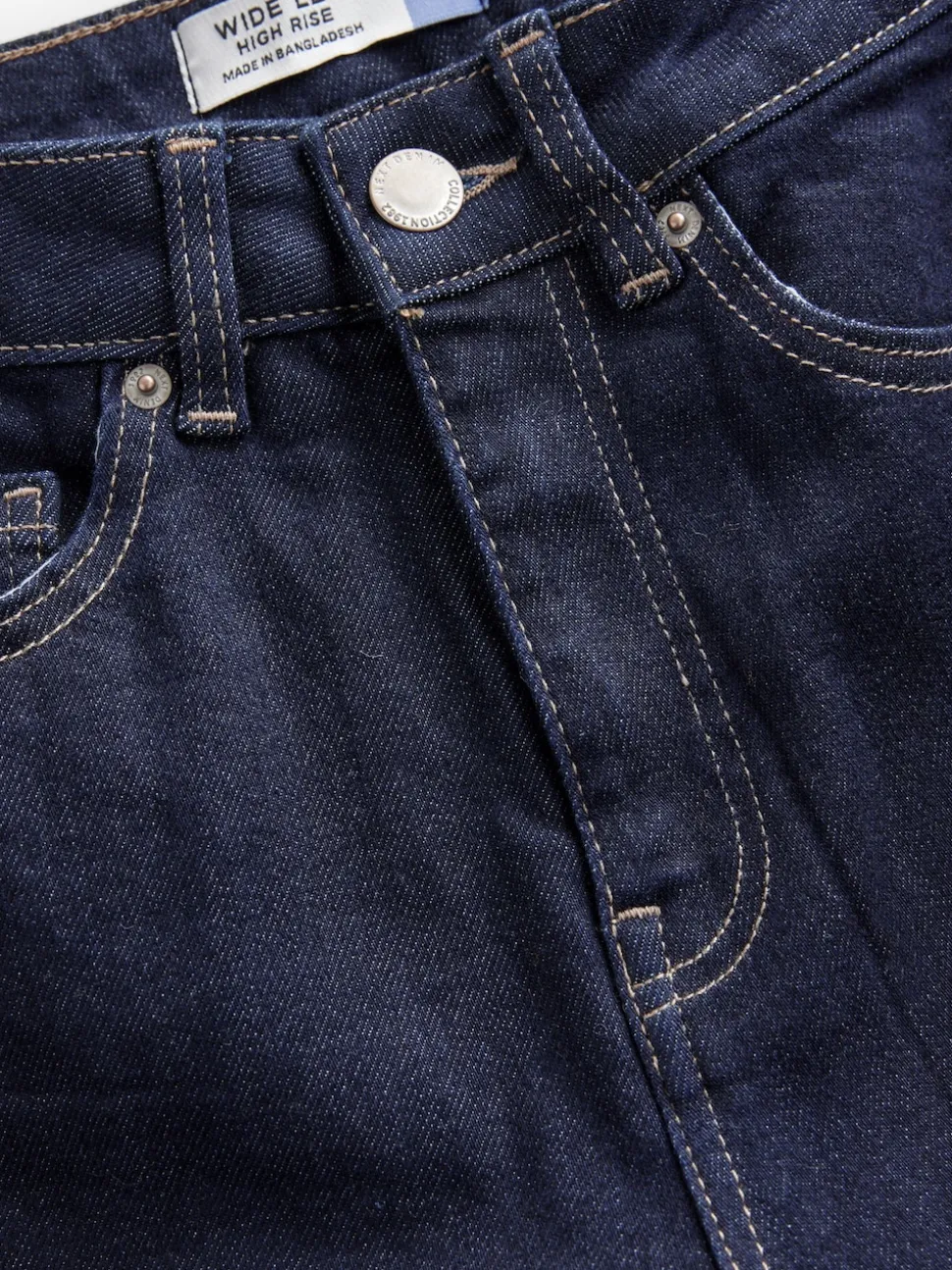 Délavage bleu - Jean Hourglass coupe large