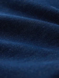 Délavage bleu - Jean retroussé Boyfriend Hourglass Jambe large taille mi-haute