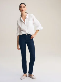 Délavage bleu - Jean slim super doux