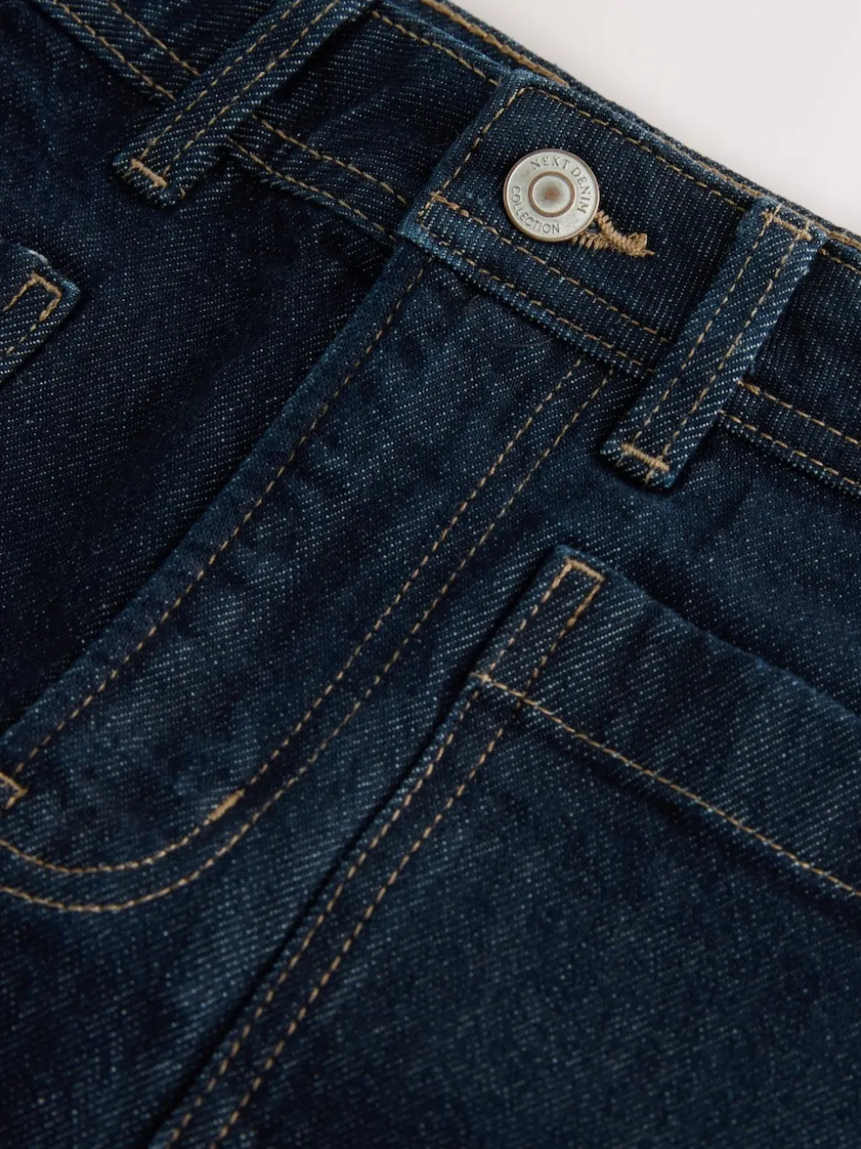Délavage bleu - Mini-short en Denim à poches plaquées