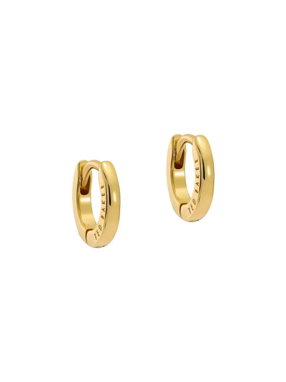 Dorée - Ted Baker - Boucles d'oreilles avec logo Tone Crisete