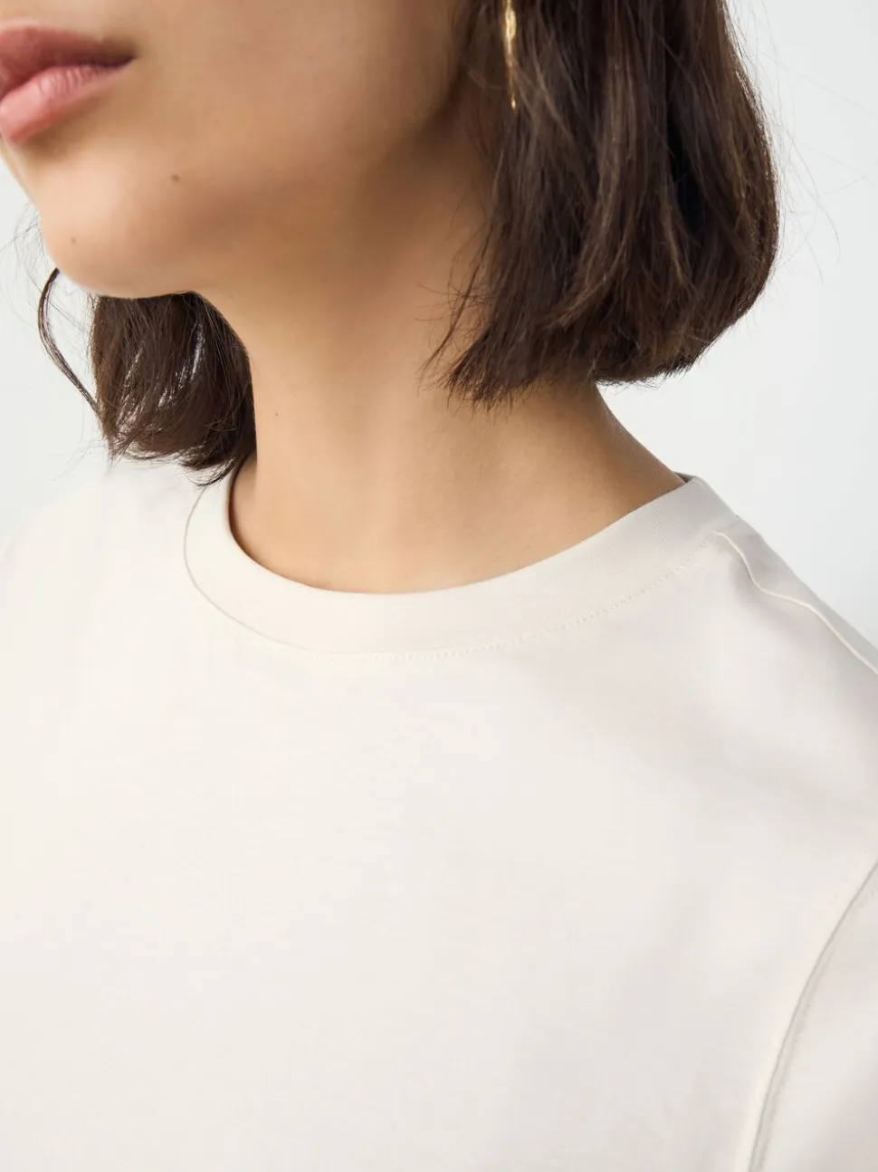 Ecru/Marine - Lot de 2 t-shirts Supima à manches courtes