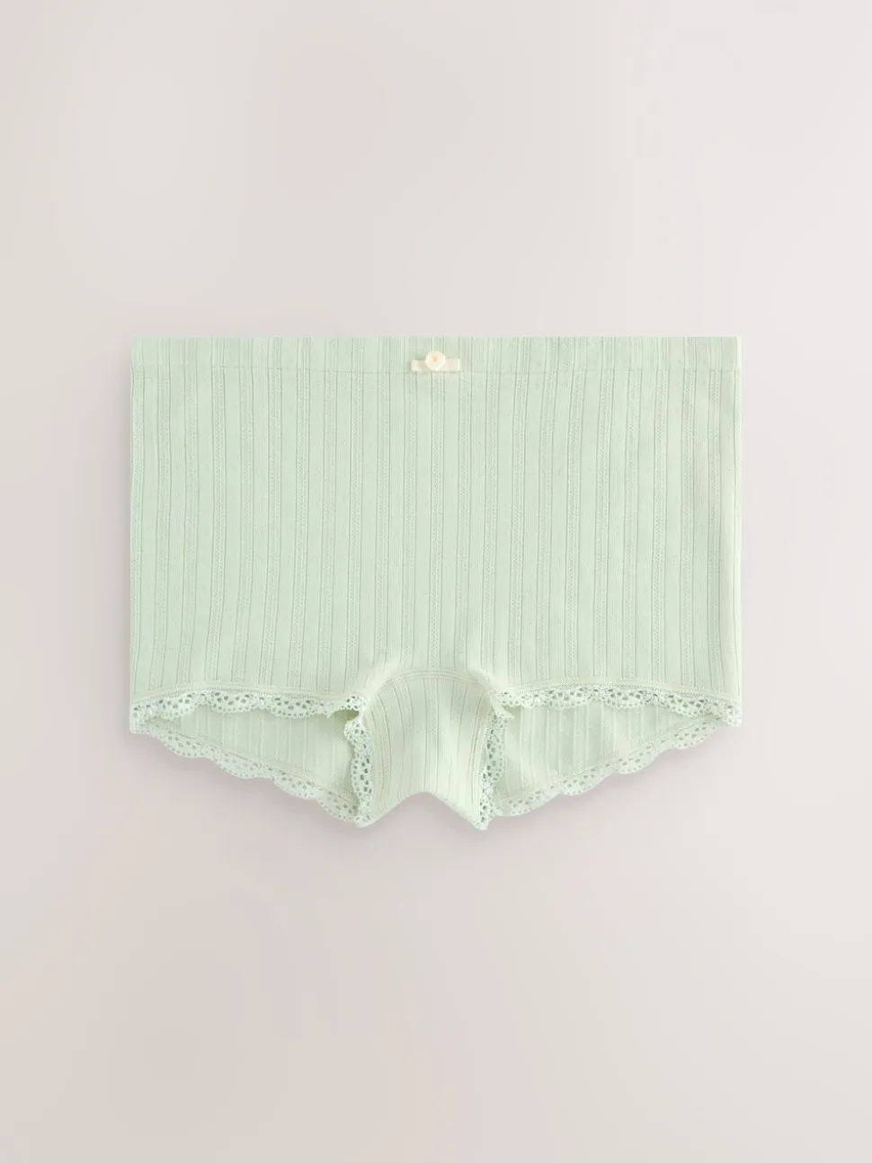 Ecru/Rose - Lot de 3 culottes sans coutures en pointelle