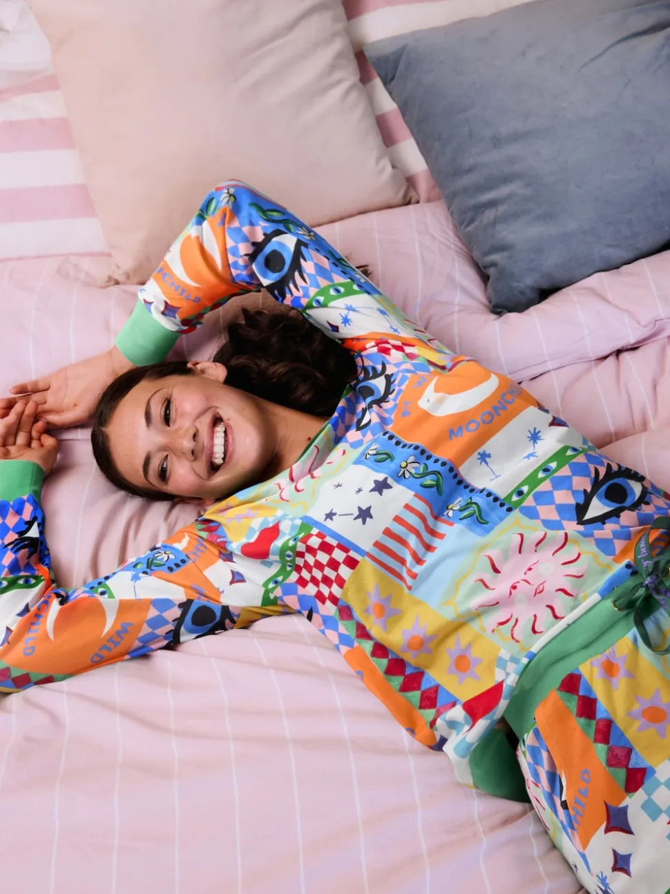 Effet patchwork multicolore - Pyjama Eleanor Bowmer