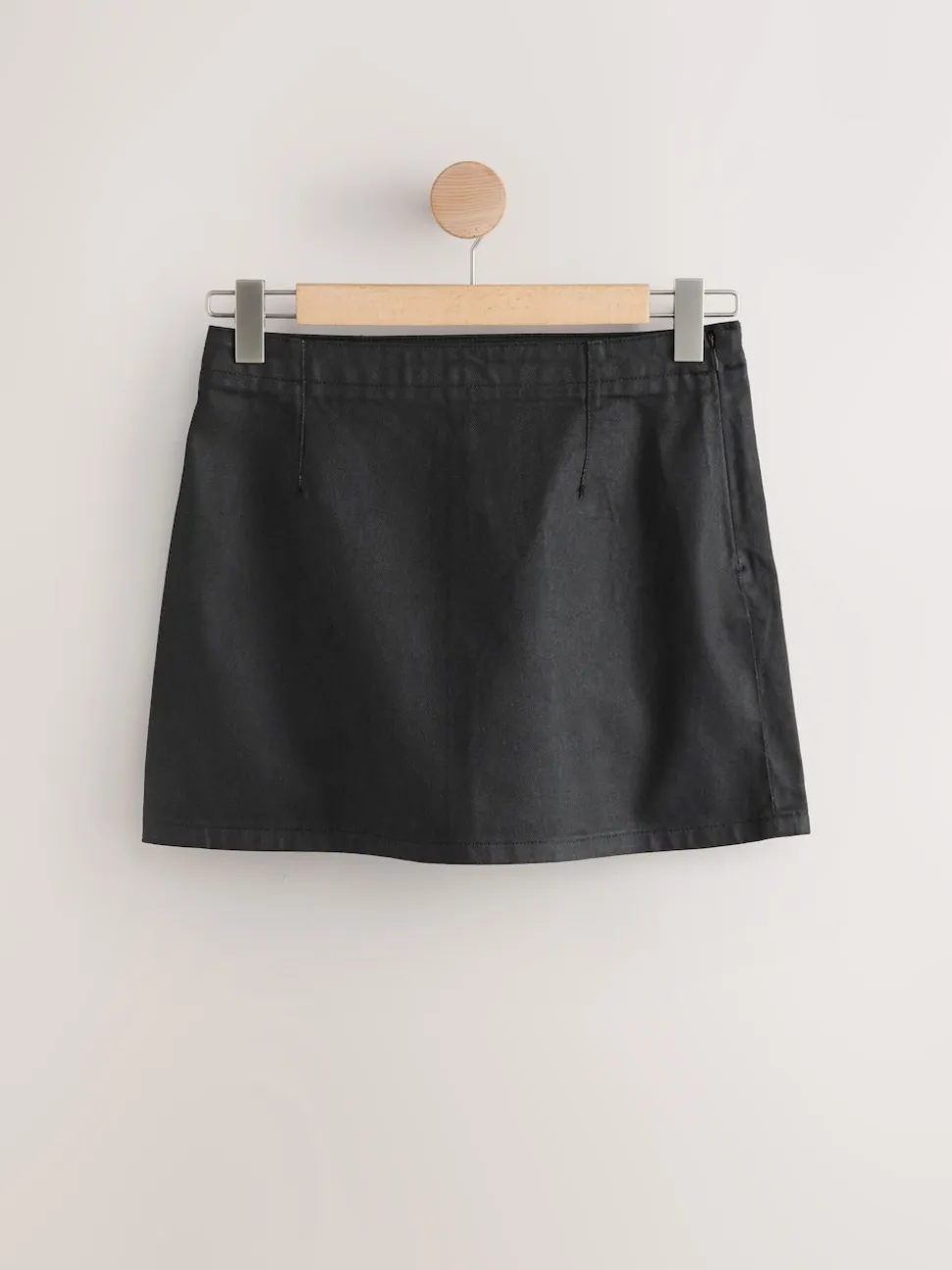 Enduit de noir - Mini jupe Jean