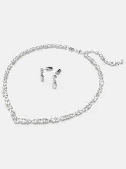 Ensemble de bijoux Swarovski Mesmera en plaqué rhodium à découpes mixtes