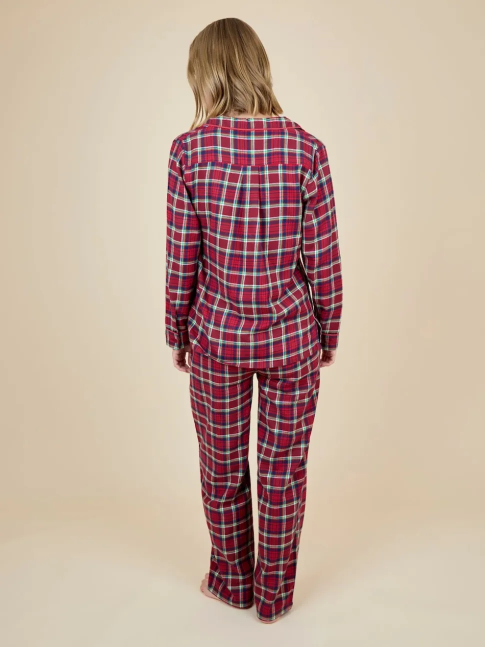 Ensemble pyjama de Noël à carreaux classique JoJo Maman Bébé femme