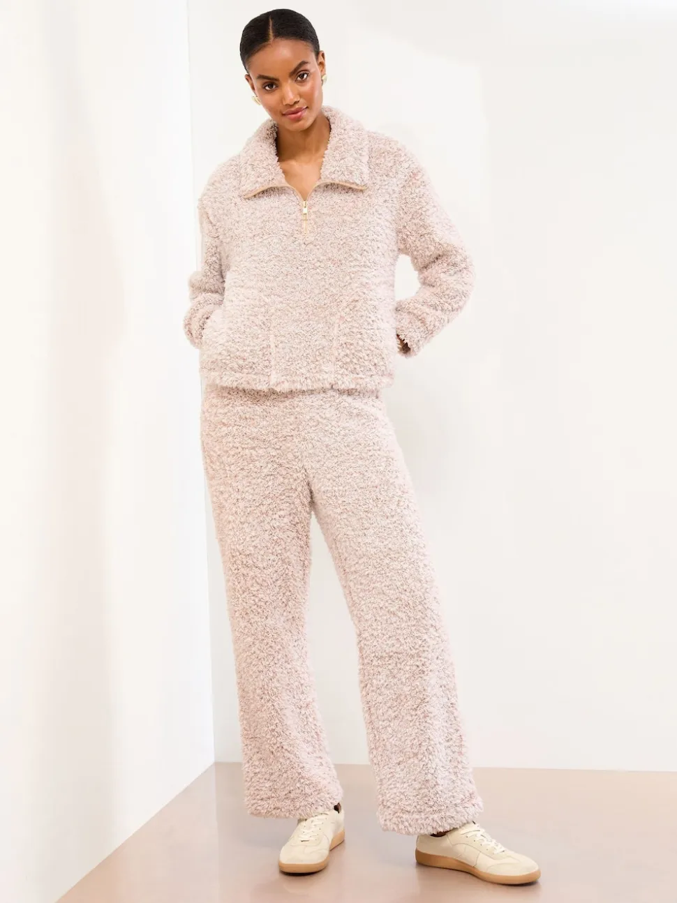 Ensemble pyjama Lipsy confortable à demi-fermeture éclair