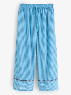 Ensemble pyjama long oversize en voile de coton à rayures Your Nibs Skinny