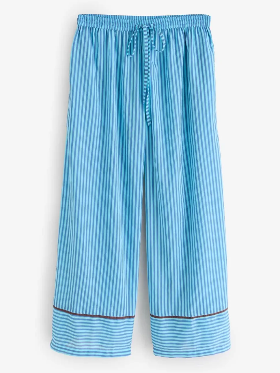 Ensemble pyjama long oversize en voile de coton à rayures Your Nibs Skinny