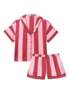 Ensemble Pyjamas court oversize en Satin à Rayure Their Nibs