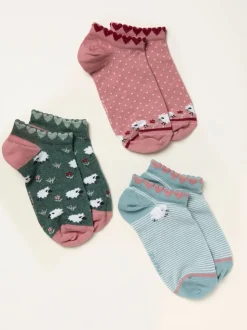 FatFace 3 paires de chaussettes de sport