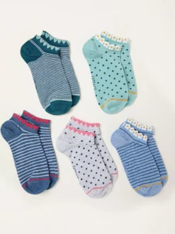 FatFace 5 paires de chaussettes de sport