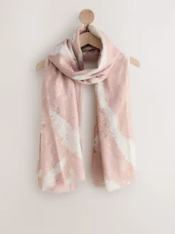 Feuille de marbre rose - Écharpe légère