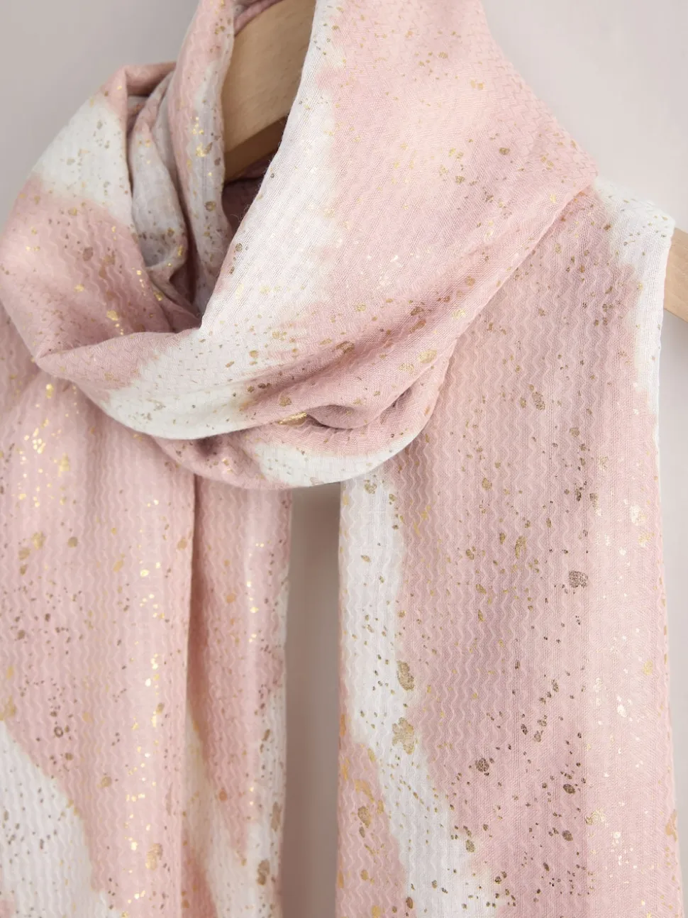 Feuille de marbre rose - Écharpe légère