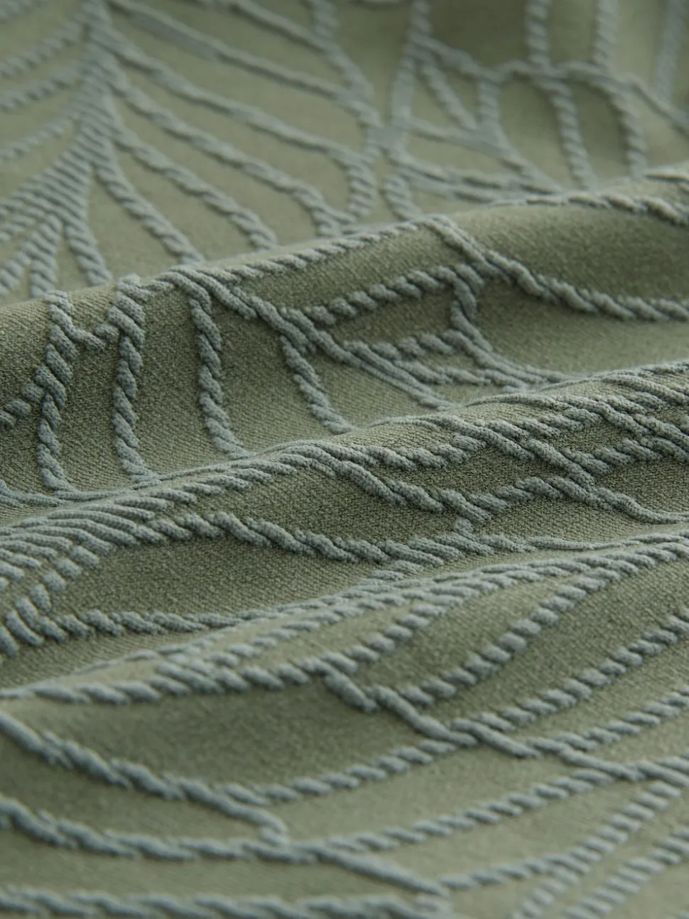 Feuille vert kaki texturée - Maillot de bain plongeant et galbant avec contrôle du ventre