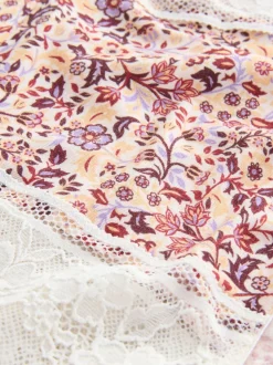 Fleuri - Lot de 3 culottes en modal et dentelle