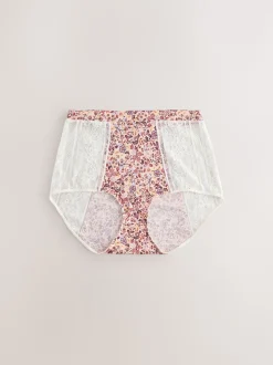 Fleuri - Lot de 3 culottes en modal et dentelle