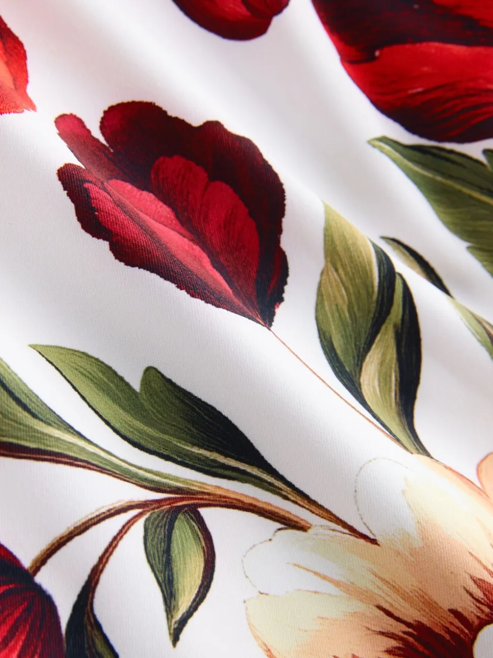 Floral blanc - Débardeur bandeau gainant