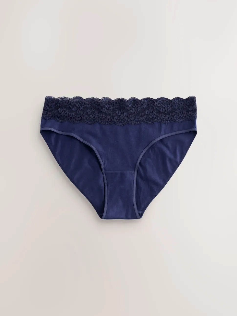Floral Blue Ditsy - Lot de 4 culottes en coton et dentelle