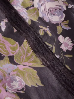 Floral pourpre - Pyjama à manches courtes