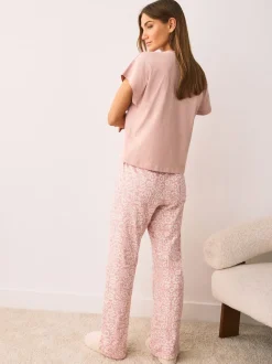 Floral rose - Pyjama à manches courtes