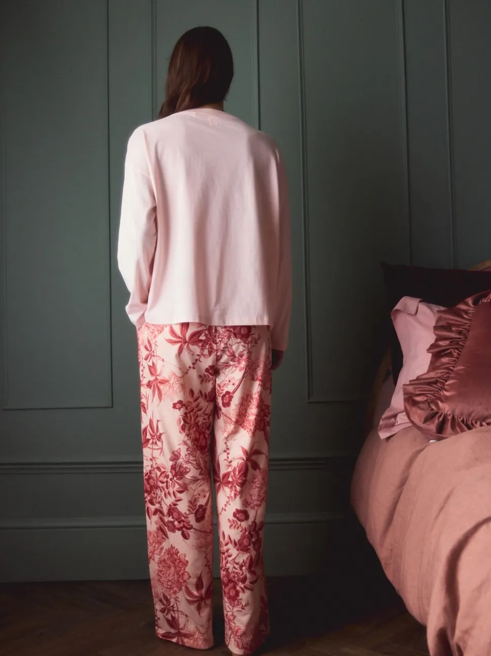 Floral rose - Pyjama Kew Collection à manches longues
