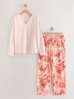 Floral rose - Pyjama Kew Collection à manches longues