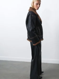 French Connection Veste zippée en suédette