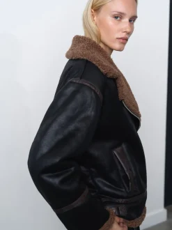 French Connection Veste zippée en suédette