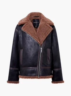 French Connection Veste zippée en suédette