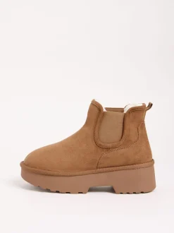 Friends Like These bottes Chelsea doublées de fausse fourrure et faux daim