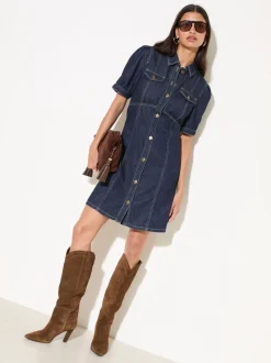Friends Like These robe courte Denim à coutures