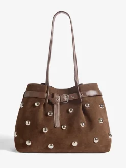 Friends Like These sac cabas clouté en Faux daim