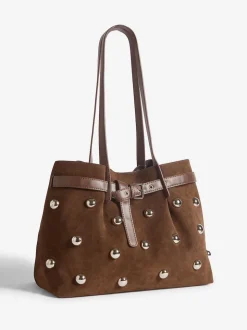 Friends Like These sac cabas clouté en Faux daim