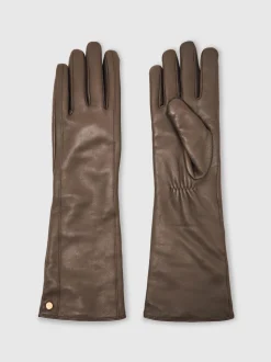 Gants longs en cuir Reiss Iris