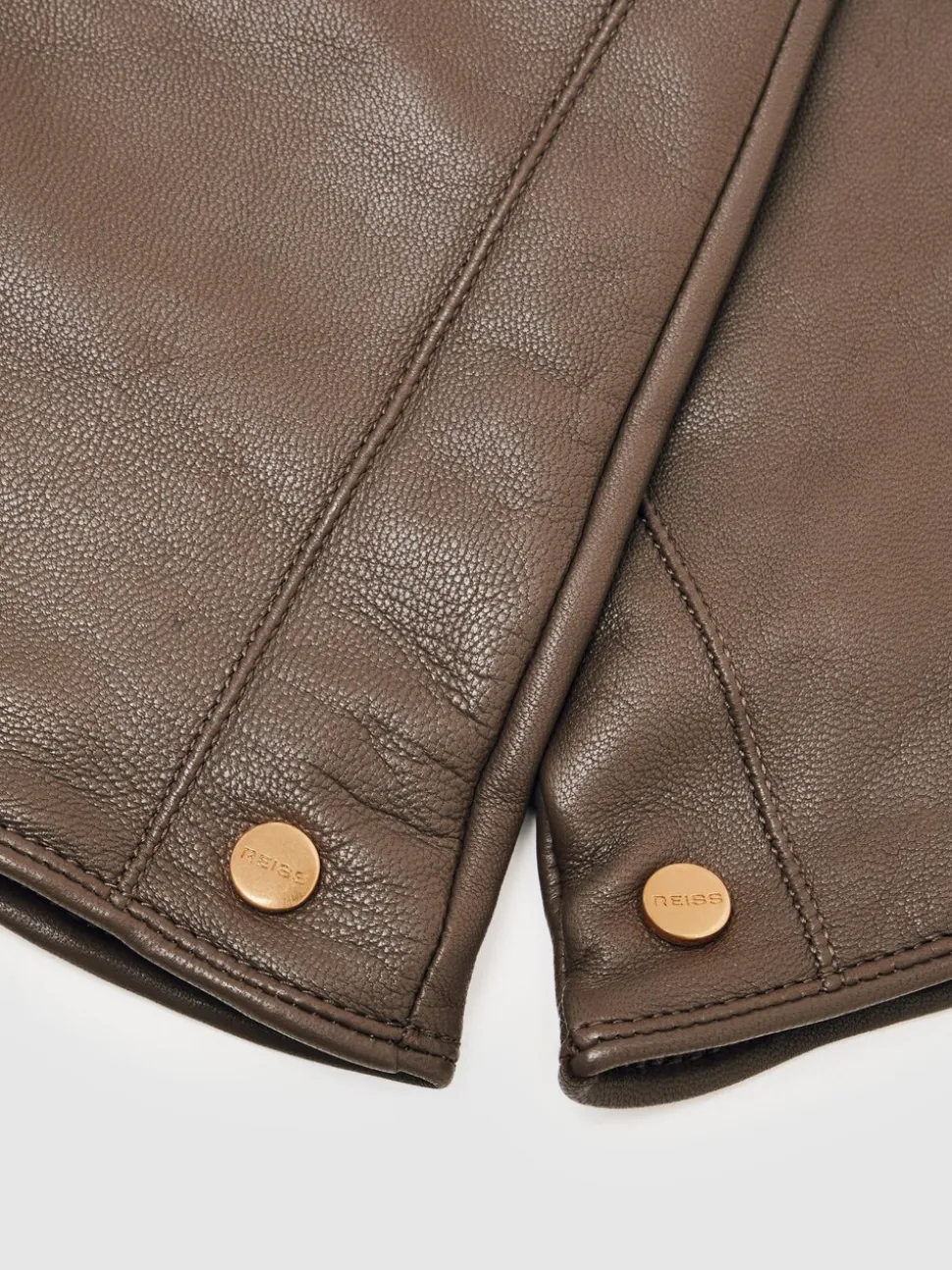 Gants longs en cuir Reiss Iris