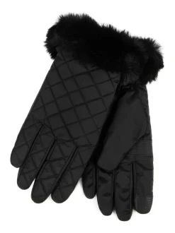 Gants rembourrés déperlants Totes SmarTouch avec poignet en fourrure