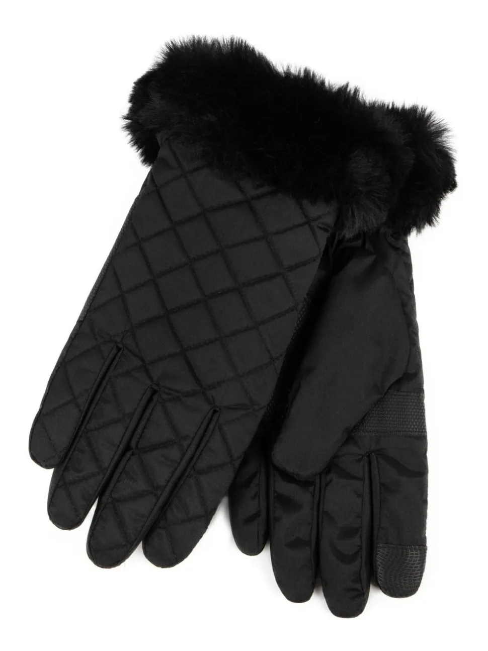 Gants rembourrés déperlants Totes SmarTouch avec poignet en fourrure