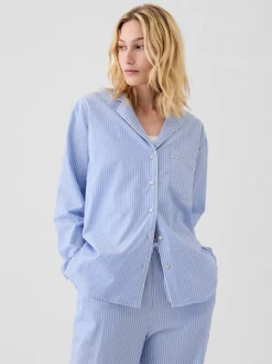 Gap 100% Cotton Poplin Pyjama Top