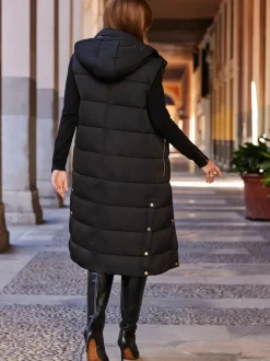 Gilet à À capuche matelassé Sosandar avec poches