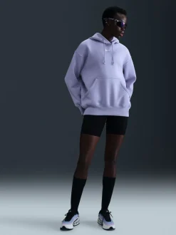 Glace lilas - Nike Sweat à capuche oversize Mini Sportswear Phoenix en polaire à enfiler