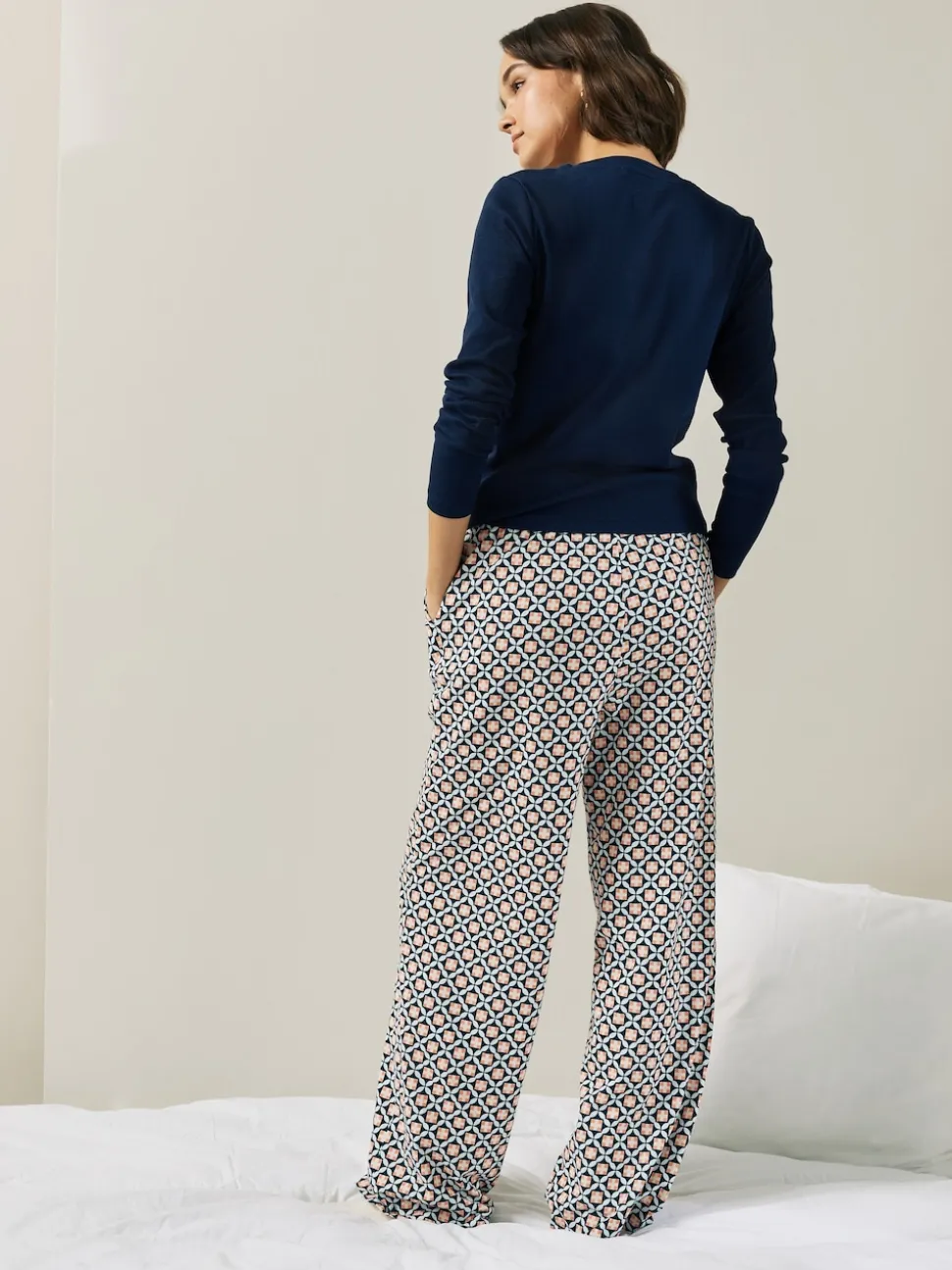 Géo marine - Pyjamas Manche longue côtelé