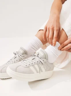 Gris - adidas baskets VL Court Bold