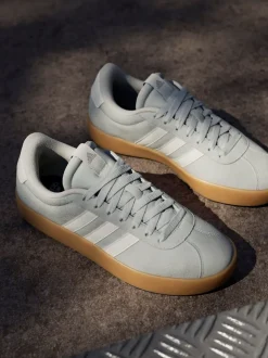 Gris - Adidas VL Court 3.0 Formateurs
