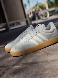 Gris - Adidas VL Court 3.0 Formateurs