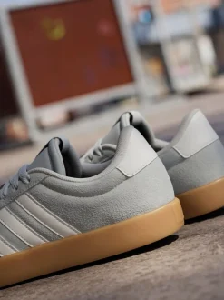 Gris - Adidas VL Court 3.0 Formateurs